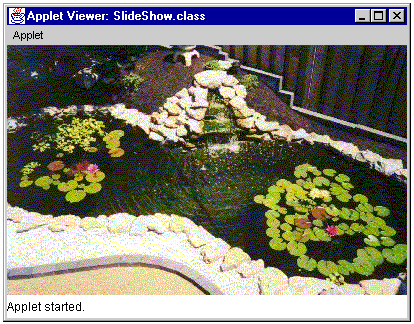 2) Another  image is displayed as part of the SlideShow applet.