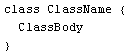 Syntax for defining classes