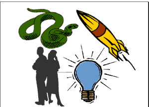 1) Snakes, rockets, light bulbs, and even people all share two common characteristics: 1) state and 2) behavior.
