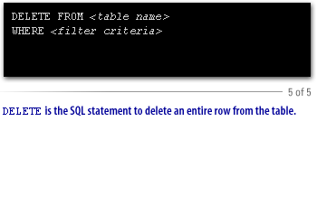 5) SQL Commands 5