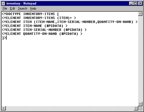 DOC Type inventory iterms