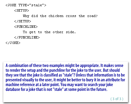 3) A combination of these two examples might be appropriate